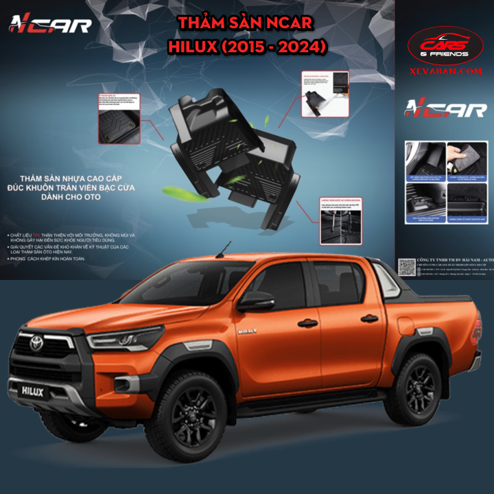 Thảm sàn Ncar cho TOYOTA HILUX